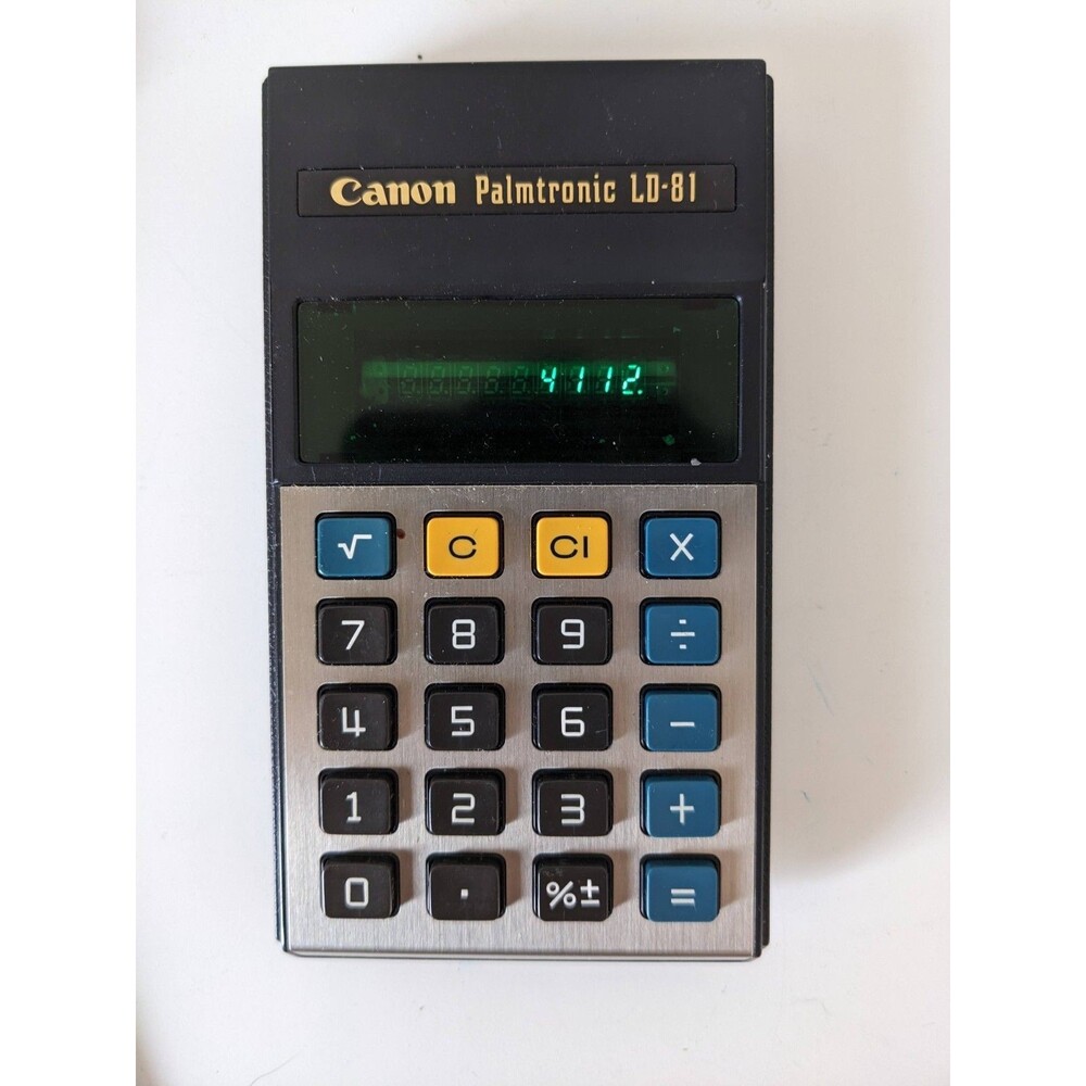 Vintage Canon Palmtronic LD-81 Calculator 482296 - Tested Working!